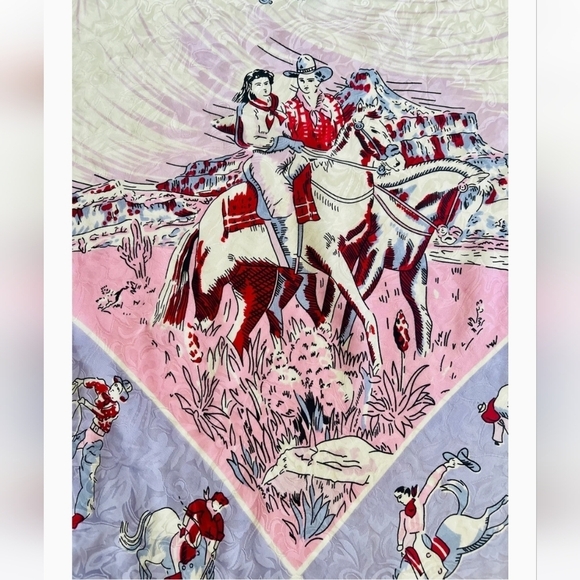 Vintage Silk Cowboy Scarf - Picture 7 of 11